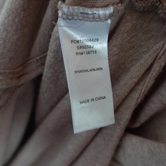 Doe & Rae Cardigan Sweater Womens Small Taupe Long Duster Lightweight Lagenlook - Picture 10 of 11